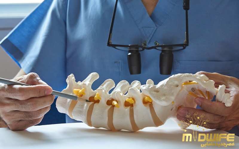 مشکلات در مزاقبت از ستون فقرات نوزاد