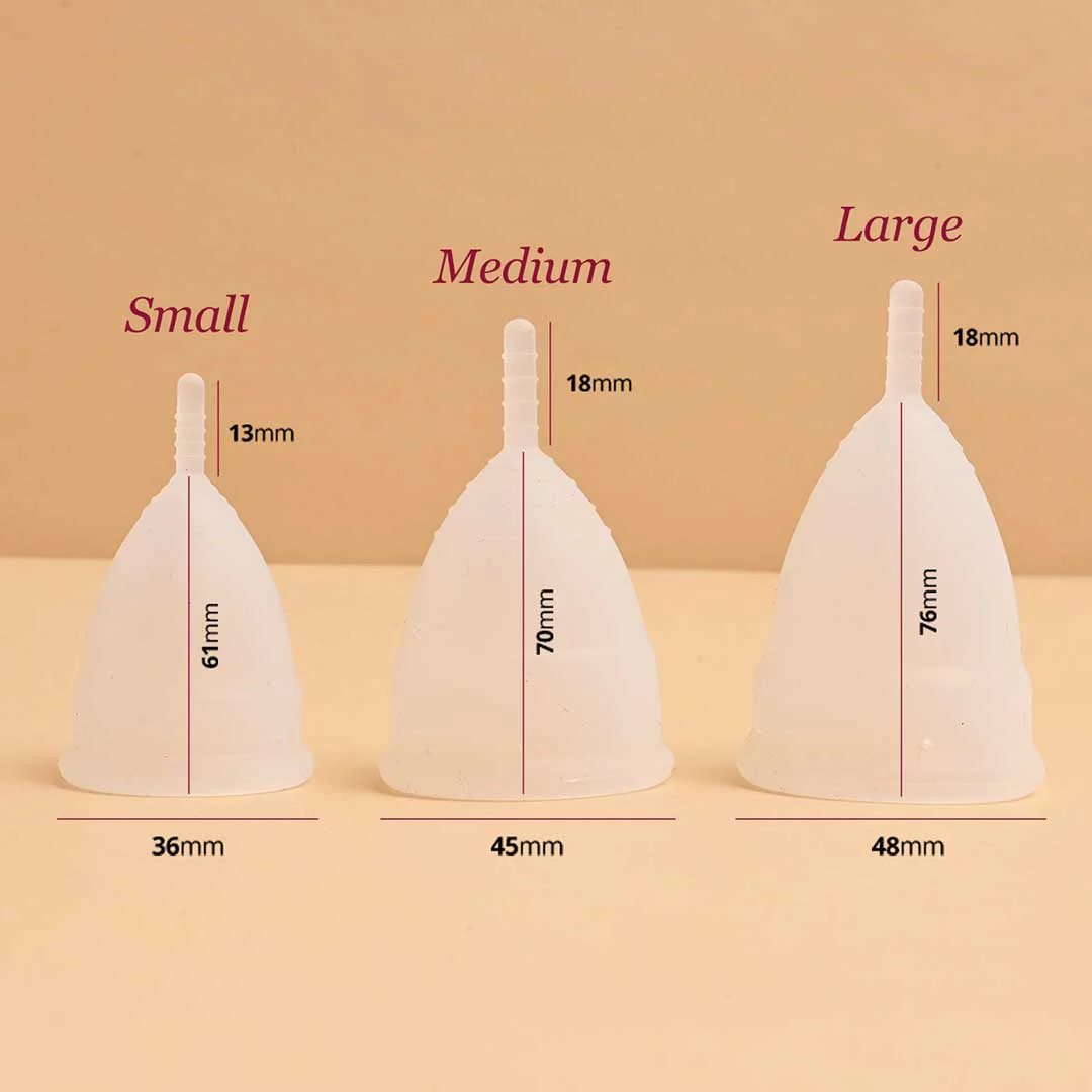 سایز کاپ قاعدگی