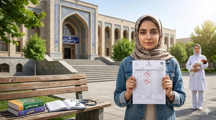 معدل لازم برای رشته مامایی